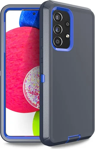 Vista 9 de Funda para Samsung Galaxy A17 5G, resistente a prueba de golpes, a prueba de polvo, 3 en 1, funda protectora resistente para Galaxy A17 5G (negro)