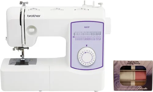 Vista 11 de Brother GX37 - Máquina de coser de 37 puntadas, estuche de almacenamiento y transporte de plástico duro y 5 agujas para máquina de coser