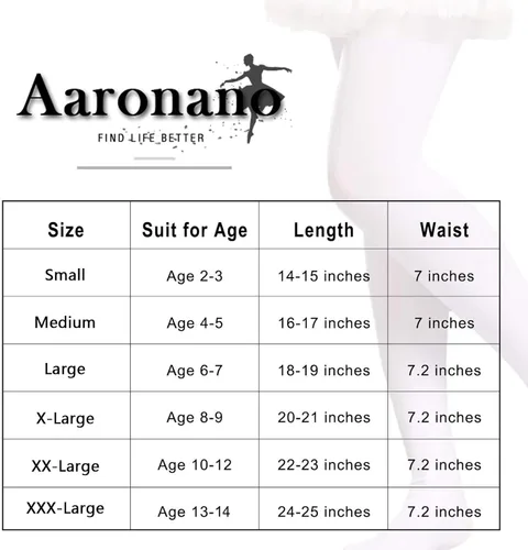 Vista 7 de School Girl's 3 Pairs Footless Ballet Dance Tights Age(2-16)