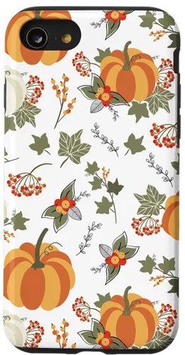 Vista 17 de Fall Leaves Autumn Pumpkin Pattern Autumn Vibes Color Case for iPhone 17