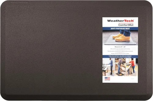Vista 19 de WeatherTech ComfortMat, Alfombrilla Antifatiga de 61 por 91 Centímetros, Patrón Bordeado, Negro