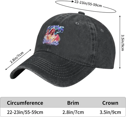 Vista 5 de Karol Singer G Hat Adjustable Baseball Cap Hat Men Women Vintage Washed Distressed Twill Cotton Golf Dad Hat Unconstructed Classic Polo Style Unisex