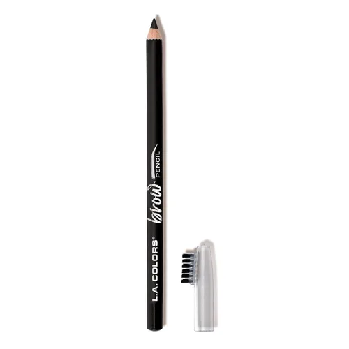 Vista 14 de L.A. COLORS Lápiz de cejas On Point, negro suave CBP398 2-Negro suave