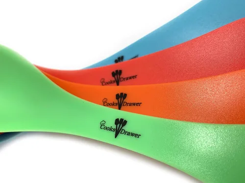 Vista 3 de Paquete de 4 cubiertos de camping multicolor Spork
