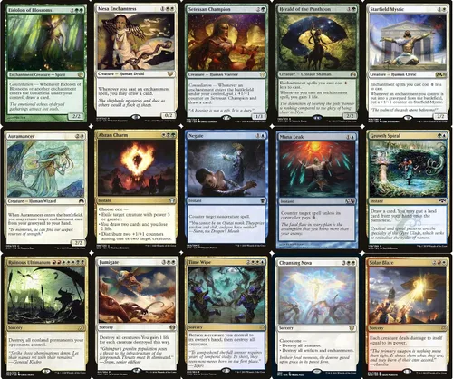 Vista 4 de Commander Enchantment Shrine Tribal Deck - Jodah - 5 colores - EDH - 100 cartas - Magic The Gathering Deck - Muy fuerte