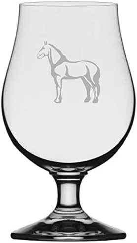 Vista 7 de Abaco Barb Body Horse - Vaso de cerveza Iona grabado (13.25 onzas)