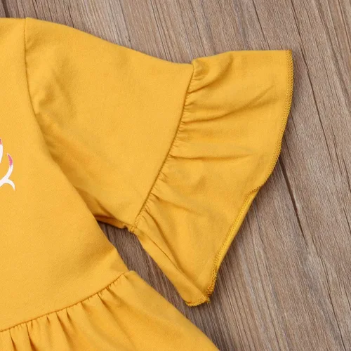 Vista 3 de Ropa de otoño para niña, de manga larga, con volantes, con estampado de leopardo, con diadema, 3 piezas de trajes de invierno