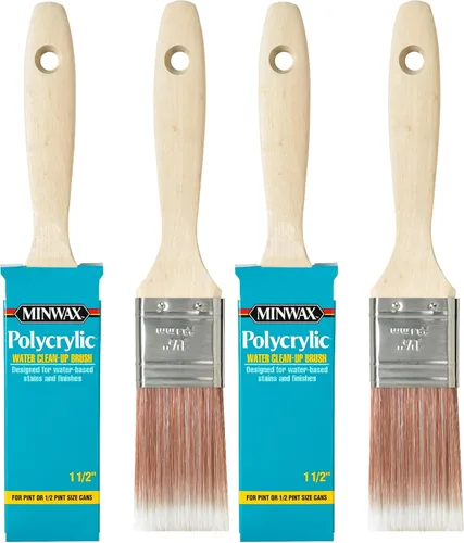 Vista 8 de Minwax 427310008 Cepillo de manchas de madera policrílica, 1.5 pulgadas, color blanco