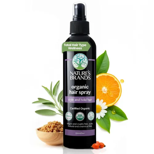 Vista 3 de Nature's Brands Herbal Choice Mari - Spray orgánico para el cabello (botella de 2 onzas líquidas), sin productos químicos sintéticos tóxicos