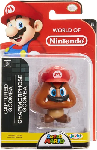Vista 3 de World of Nintendo Super Mario Captured Goomba - Mini figura de 2.4in