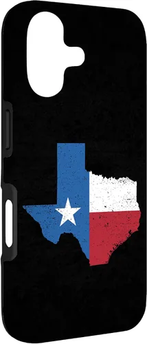 Vista 3 de Funda para iPhone 17 con la bandera del estado de Texas, diseño vintage de Texas, Estados Unidos