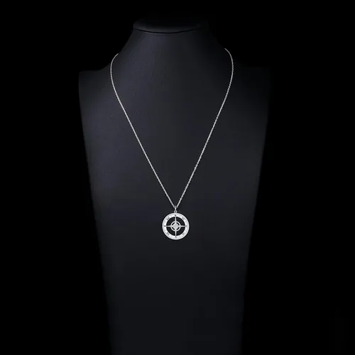 Vista 3 de Alphm Collar con colgante vikingo de plata esterlina S925 para hombres y mujeres, joyería de viaje para graduación, amistad, talismán, joyería