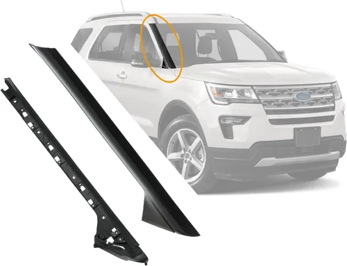 Vista 10 de Moldura de parabrisas A-Pillar apto para Ford Explorer 11-19 BB5Z7803136AA Front Outer Left Driver & Right Passenger Cover, Window Trim Moulding