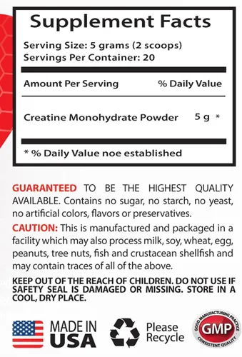 Vista 2 de Proteína de creatina en polvo - CREATINE Powder 100G - Mejora la recuperación muscular (3 botellas)