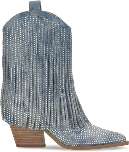 Vista 2 de Jessica Simpson Botas vaqueras con diamantes de imitación para mujer