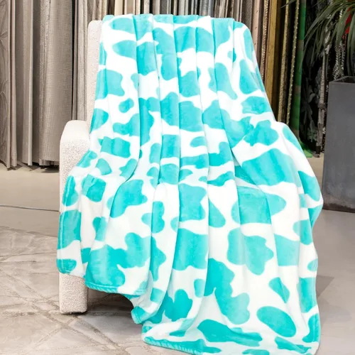 Vista 15 de Manta de vaca para niños de 40 x 50 pulgadas, ropa de cama de forro polar ultrasuave para niños y niñas, manta ligera para cochecito de bebé, bonita