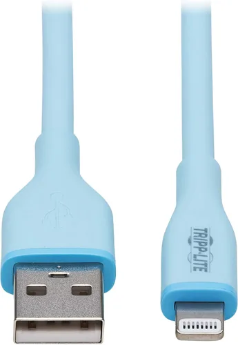 Vista 8 de Tripp Lite Safe-IT - Cable de carga USB-A a USB-C para iPhone, iPad, Android y más, de hombre a hombre, carga de 60 W, ultra flexible, certificado