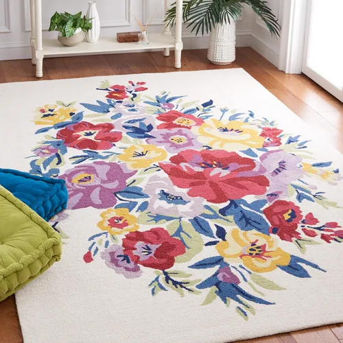 Vista 9 de SAFAVIEH Chelsea Collection - Alfombra de pasillo, 2 pies 3 pulgadas x 8 pies, negro y rosa, hecho a mano, lana floral francesa, ideal para zonas