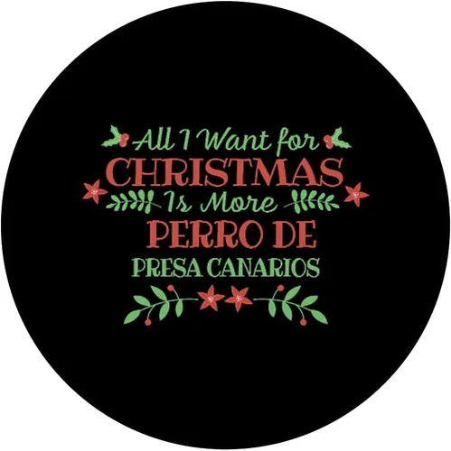 Vista 3 de Perro de Presa Canario Christmas Dog Lover Funny Saying Xmas PopSockets Swappable PopGrip