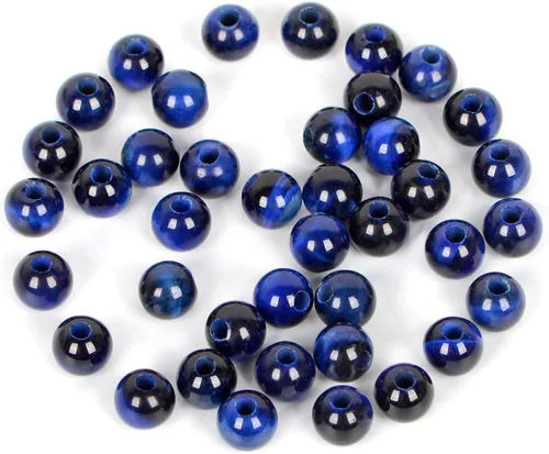 Vista 7 de AD Beads Cuentas de gema natural de 8 mm redondas sueltas con gran agujero de 2,5 mm, 40 piezas (turquesa africana)