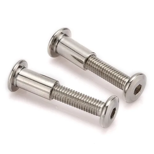 Vista 4 de 30 piezas M6 - Kit de conectores de junta de muebles y tuerca de casquillo, uso para pernos de cuna, pernos de cuna hexagonales, tornillos