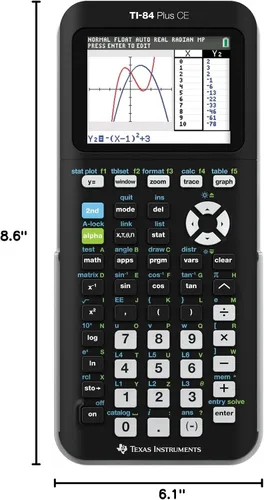 Vista 4 de Calculadora gráfica TI84PLSCEBLUBRY de Texas Instruments, Negro