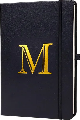 Vista 18 de Cuaderno de negocios para hombres y mujeres, cuaderno A5 con A-Z, cuaderno de papel de escritura de doble cara con divisores, diario de viaje