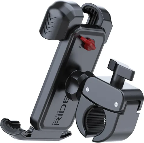 Vista 3 de Soporte de teléfono para bicicleta, soporte para teléfono celular para iPhone 16, 15, 14, 13, Galaxy S24, S23 y teléfono inteligente de 4.5-7
