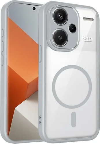 Vista 277 de Funda magnética transparente compatible con Xiaomi 17T, color negro 2 en 1 PC + TPU cubierta de teléfono a prueba de golpes, carcasa protectora