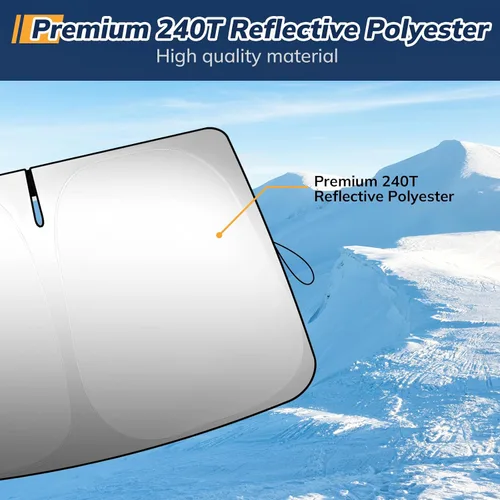 Vista 8 de Parasol para parabrisas delantero compatible con accesorios Subaru Forester 2019, 2020, 2021, 2022, 2023, 2024, 2024, protector solar delantero