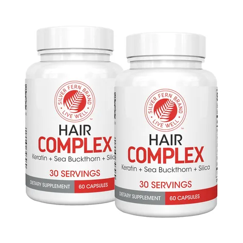 Vista 6 de Silver Fern Hair Complex - Suplemento capilar para promover un cabello saludable Cada botella contiene un suministro de polvo de 30 días - 1