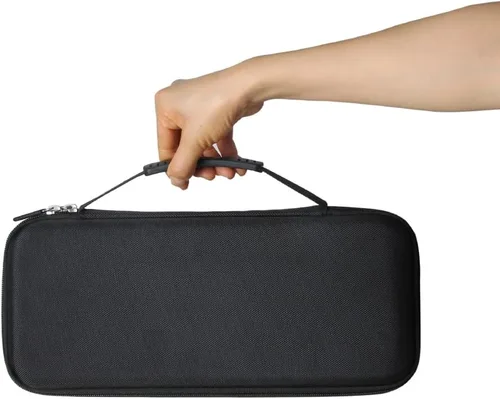 Vista 6 de adada Estuche Duro de Viaje para Plancha de Cabello BaBylissPRO Nano Titanium Ultra Delgada (Negro+Azul)
