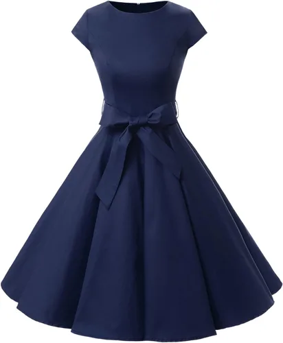 Vista 14 de Dressystar - Vestidos clásicos de fiesta con mangas casquillo, estilo Rockabilly y retro de la década de 1950
