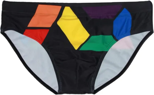 Vista 4 de NUJOLI Men's Bikini Swimwear Sexy Low Rise Swimming Briefs with Adjustable Drawstring