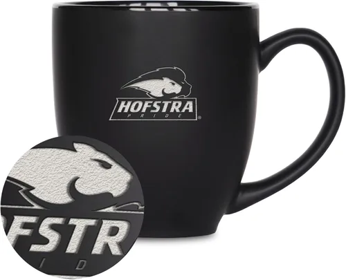 Vista 52 de Rico Industries - Taza de cerámica mate negra con grabado láser estándar de 15oz para NCAA (escuelas T & U) - Para bebidas calientes o frías