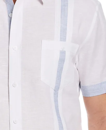 Vista 3 de Cubavera Camisa de manga corta estándar LC moda Guayabera para hombre
