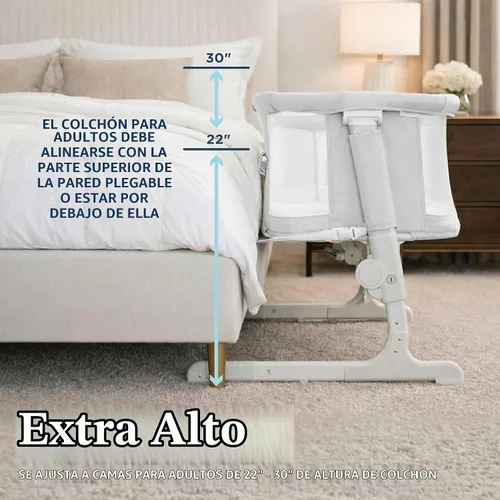 Vista 6 de Baby Delight Beside Me Cuna lateral y cama de noche para bebé