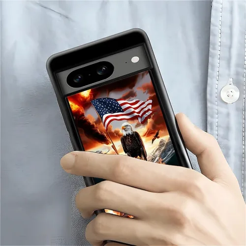 Vista 1139 de Compatible con Google Pixel 4A 5G Mobile Case Creative Acrylic Panel trasero Silicona Protección Grip especialmente diseñado para Google Pixel 4A 5G