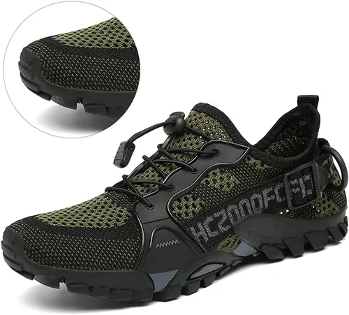 Vista 7 de Zapatos de agua para hombre y mujer, zapatos de senderismo al aire libre, secado rápido, zapatos acuáticos para playa, senderismo, senderismo