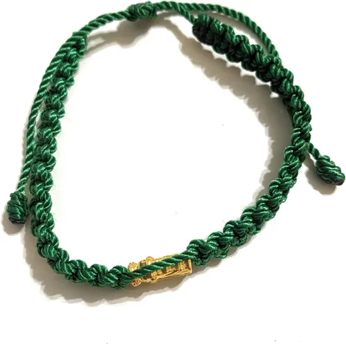 Vista 3 de Pulsera de hilo de San Judas Tadeo Verde Pulsera Roja de hilo de San Judas Tadeo