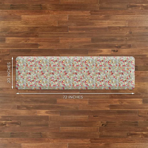 Vista 5 de GelPro Alfombrilla antifatiga de diseño para piso de cocina Comfort Orchard Sultry Grey 20x72 pulgadas