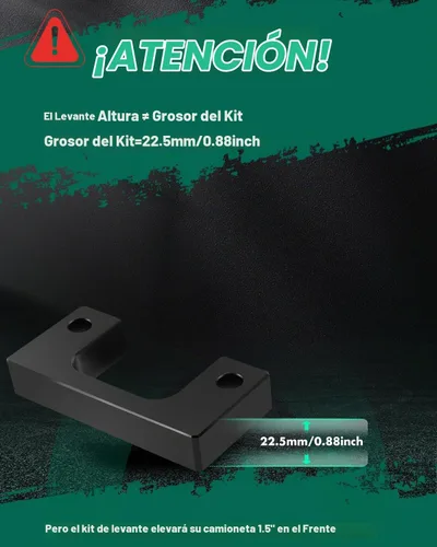 Vista 2 de SCITOO Kit de nivelación delantera de 1.5 pulgadas para Chevrolet Avalanche 2007-2013