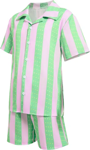 Vista 2 de KBJALQ 2024 New 80s Workout Costume for Boys kids Movie 2023 Cosplay Outfit for Kids Christmas Halloween Costume