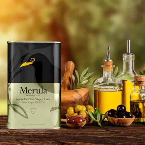 Vista 5 de Aceite de Oliva Virgen Extra Merula 16.9 fl oz Lata