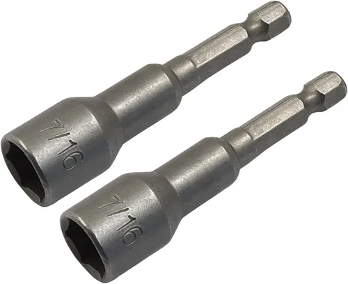 Vista 8 de Hordion 10 Pcs 1/2 Inch/12.5mm Hex Nut Driver Magnetic Extension Bit Holder