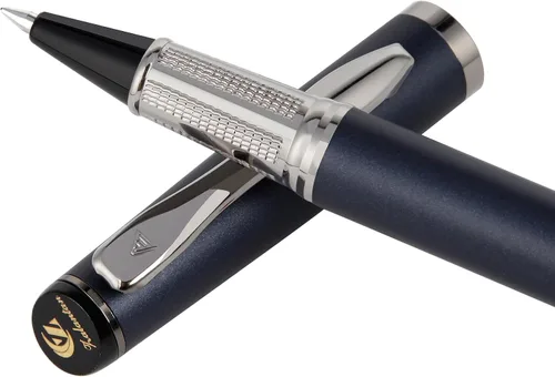 Vista 9 de Bolígrafo de tinta líquida con cuerpo de metal de lujo, diseño elegante y escritura suave, bolígrafo de regalo con estuche para hombres y mujeres, 2