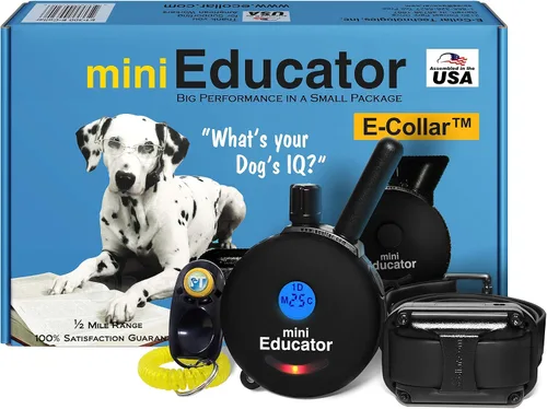 Vista 11 de Educator ET-302 Collar Mini Negro E para Adiestramiento de Perros con Control Remoto - Alcance de 1/2 Milla, Resistente al Agua, 100 Niveles