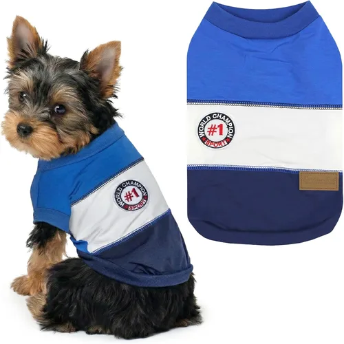 Vista 75 de Parisian Pet Camisa para perro de Amazonia - Ropa de algodón para perros pequeños - Elegante traje tropical para perros - Ropa ligera y suave
