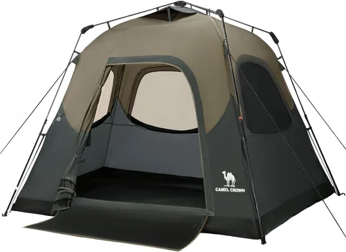 Vista 13 de CAMEL CROWN 4/6 Person Instant Cabin Tent, Pop Up Windproof Tents for Camping, 60-Second Setup Family Tent with Carry Bag for Outdoor Hiking Azul