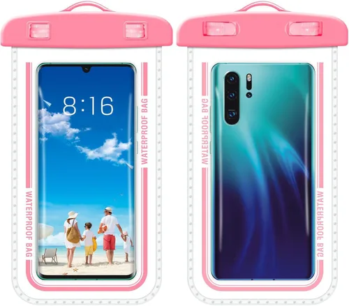 Vista 9 de Baiao Bolsa impermeable para teléfono, funda impermeable de 8.3 pulgadas para iPhone 16, 15, 14, 13 Pro Max, IPX8, bolsa seca para teléfono celular